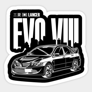 Lancer Evolution VIII - White Print Sticker